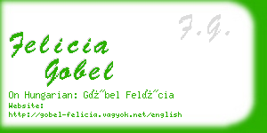 felicia gobel business card